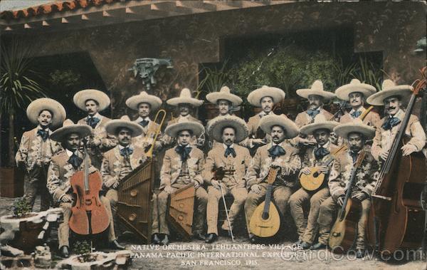 Native Orchestra Tehuantepec Village 1915 Panama-Pacific Exposition