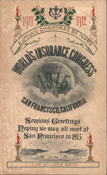 World's Insurance Congress 1915 Panama-Pacific Exposition