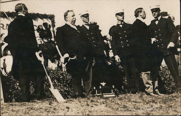 President Taft breaking ground for the Panama-Pacific International Exposition