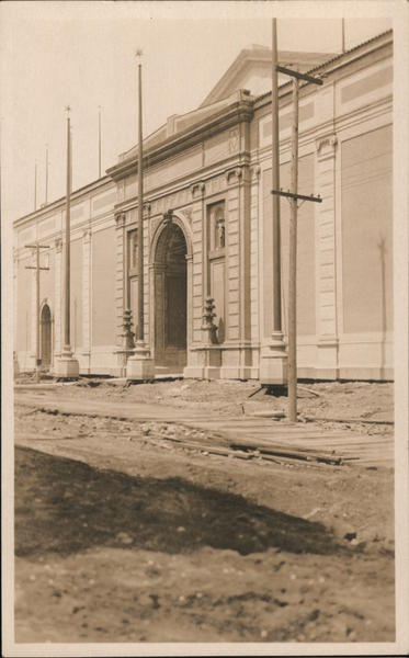 Entrance to Exposition Buildings Construction 1915 Panama-Pacific Exposition