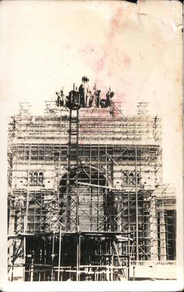 PPIE Arch Under Construction 1915 Panama-Pacific Exposition