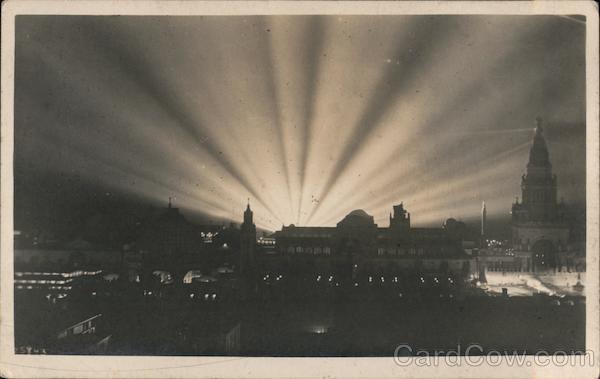 Exposition at Night 1915 Panama-Pacific Exposition
