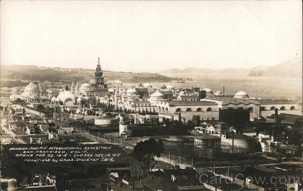 Birds Eye View of San Francisco 1915 Panama-Pacific Exposition