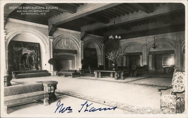 Reception Room California Building 1915 Panama-Pacific Exposition