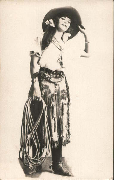 Picture of a Cowgirl 1915 Panama-Pacific Exposition