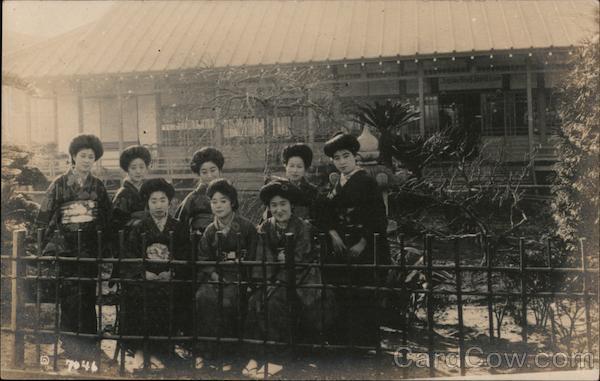 Geishas at the Japanese Pavilion 1915 Panama-Pacific Exposition