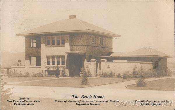 The Brick Home, Corner of Avenue of States and Avenue of Nations Exposition Grounds