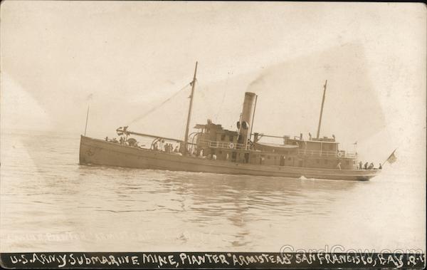 U.S. Army submarine mine. Pianter Armistead 1915 Panama-Pacific Exposition