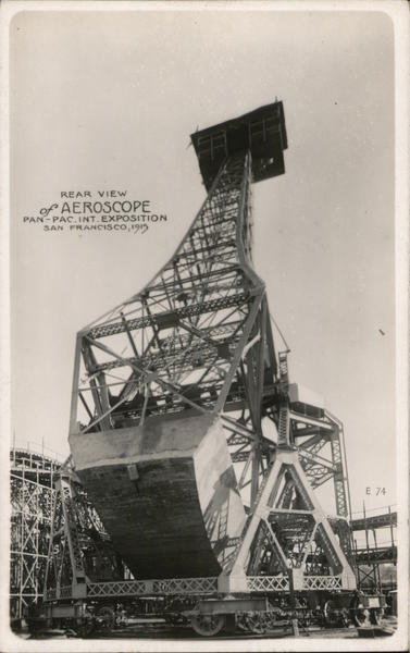 Rear View of Aeroscope 1915 Panama-Pacific Exposition