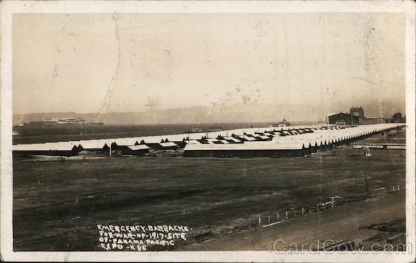 Emergency Barracks for war of 1917 1915 Panama-Pacific International Exposition (PPIE)