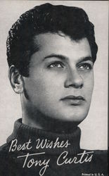 Best Wishes, Tony Curtis Actors Arcade Card Arcade Card Arcade Card
