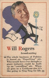 Will Rogers Postcard