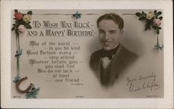 Charlie Chaplin Actors Postcard Postcard Postcard