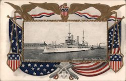 U.S.S. Kentucky Great White Fleet Postcard Postcard Postcard