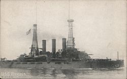 USS Virginia Postcard