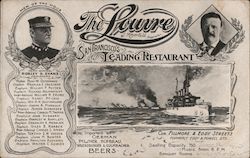 The Louvre - San Francisco's Leading Restaurant Great White Fleet Postcard Postcard Postcard