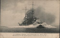 U.S. Battleship "Nebraska." Postcard