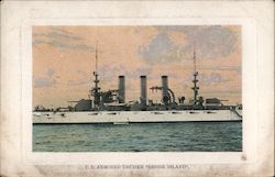 U.S. Armored Cruiser "Rhode Island" Postcard