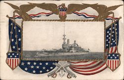 U.S. Battleship "Oregon" Postcard