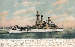 U.S. Navy Battleship Oregon Postcard
