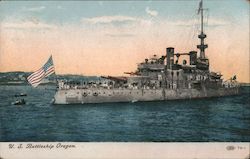 U. S. Battleship Oregon Postcard