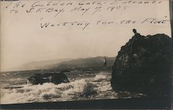 The Golden Gate Entrance to San Francisco Bay - Waiting for the Fleet Postcard