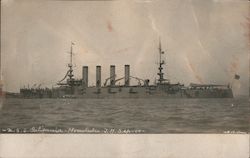 USS California Honolulu, Hawaii Postcard