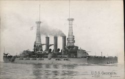 USS Georgia Postcard
