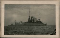 The Virginia Great White Fleet Postcard Postcard Postcard