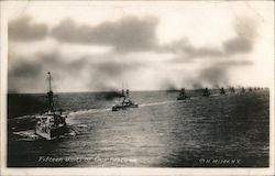 Fifteen units of our first line Great White Fleet Postcard Postcard Postcard