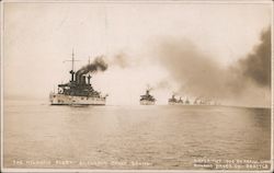The Atlantic Fleet Entering Pudget Sound Postcard