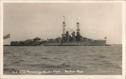 USS Wyoming - Pacific Fleet Postcard