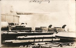 USS Wyoming Turret Firing Postcard