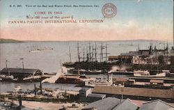 View of the Bay and Water Front Postcard