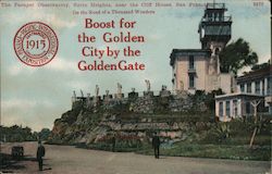 The Parapet Observatory, Sutro Heights, near the Cliff House Postcard
