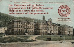 Affiliated Colleges, U.C. San Francisco. Sutro Forest in Background Postcard