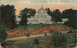 Conservatory, Golden State Park Postcard