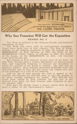 Why San Francisco Will Get the Exposition Reason No. 6 Postcard