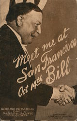 Meet me at San Francisco, Oct 14th, President Taft Cold Day Restaurant Postcard