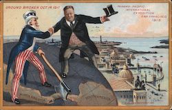 Ground Broken - President Taft - October 14, 1911 Postcard