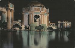 Palace of Fine Arts, Night Illumination Postcard