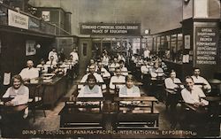 Standard Commercial School Exhibit Postcard