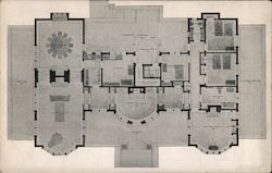 Map showing the location of "The Home of the Redwood" Postcard