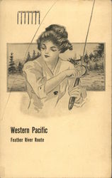 Western Pacific, Feather River Route Postcard