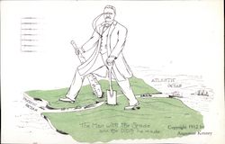 The Man with the Spade and the Ditch he made Postcard