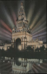 Tower of Jewels, Night Illumination Postcard
