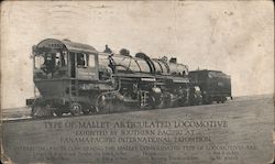 Type of Mallet Articulated Locomotive Exhibited by Southern Pacific Postcard