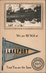 We are all Well at Lakeport. Trust You are the Same. Postcard