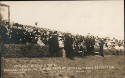 President William H. Taft breaking ground Postcard