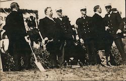 President Taft breaking ground for the Panama-Pacific International Exposition Postcard
